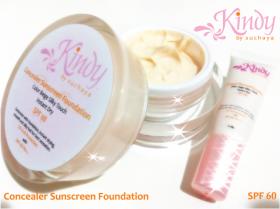 ครีมกันแดดผสมครีมรองพื้น SPF 60 PA+++ Concealer Sunscreen Foudation  Kindy