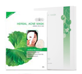 ขาย แผ่นมาส์คลดปัญหาสิว (Dr.Saroj Herbal Acne Mask)