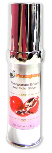 เซรั่มทับทิมสกัดผสมทองคำบริสุทธิ์ (Pomegranate Extract and Gold Serum)