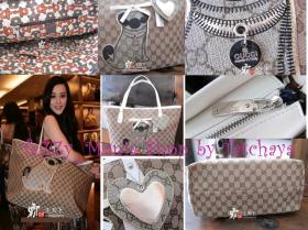 (KO-03001)  Gucci Leisure Canvas Shopping Bag