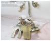 Dress room necklace สร้อยคอจี้รูปงานฝีมือ งานเกาหลี