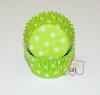 ถ้วยคัพเค้ก Lime Green Polka Dot ไซส์มาตรฐาน 50 pcs.
