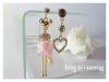ต่างหู/ตุ้มหูแป้น Baby Dall Earring ต่างหูแป้นห้อยตุ้งติ้ง สองข้างไม่เหมือนกัน งานเกาหลี