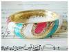 กำไลเคลือบ enamel สีสวยๆ ประดับเพชร งานเกาหลี