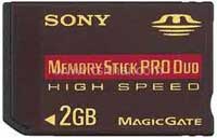ขาย Memory Stick Sony Pro DUO 2 GB 