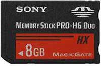 ขาย Memory Stick Sony Pro DUO 8 GB HG