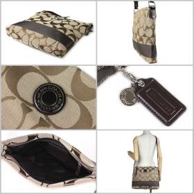 ขาย coach  COACH F19220 SIGNATURE FILE BAG