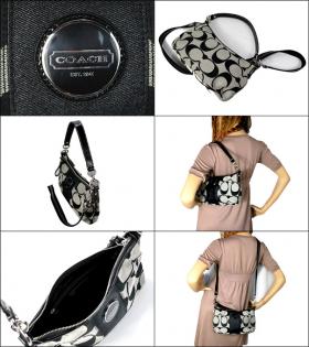 ขาย Coach Coach signature stripe demi cross body F17439