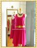 Swing Dress in Pink เดรสสีชมพูกระโปรงบาน