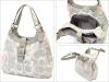 coach F 19214 COACH SOHO OPTIC LINEN LARGE HOBO F 1921