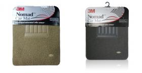 3M Nomad พรมปูพื้นดักฝุ่นสำหรับรถยนต์  ตรงรุ่นและสี  เทา/เบจ ปั๊มขอบ (car mat) 