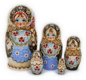 ตุ๊กตาแม่ลูกดก (Matryoshka) - From Russia With Love (Blue 2)