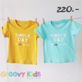 เสื้อผ้าเด็ก : เสื้อยืดแฟชั่นสีพาสเทล