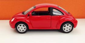ขาย โมเดลรถเหล็ก VW New Beetle สีแดง สเกล 1:24