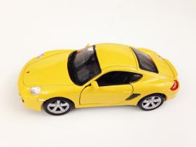 ขายถูก โมเดลรถเหล้ก Porsche Cayman Sport 1:38 เหลือง