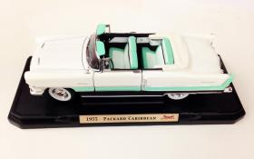 ขาย Model Cars Packard Caribbean 1955 ขาวแถบเขียว 1:18