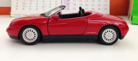 ขาย โมเดลรถเหล็ก Alfa Romeo Spider สีแดง สเกล 1:24