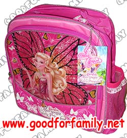 กระเป๋าเป้ Barbie Mariposa Fairy Princess 12 นิ้ว สีชมพู บาร์บี้ สีชมพู กระเป๋าเป้ กระเป๋าสะพาย กระเป๋าเด็ก รหัส bckpckbar135