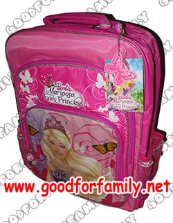 กระเป๋าเป้ Barbie Mariposa Fairy Princess 16 นิ้ว สีชมพู บาร์บี้ สีชมพู กระเป๋าเป้ กระเป๋าสะพาย กระเป๋าเด็ก รหัส bckpckbar137