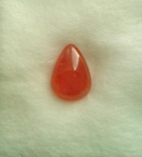 อัญมณีแท้ Orange sapphire พลอยหลังเบี้ย แซฟไฟร์สีส้ม