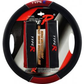 ขาย TYPE-R ชุดที่หุ้มพวงมาลัย+นวมหุ้ม(คู่) TR-1392RD [ZH-50311]