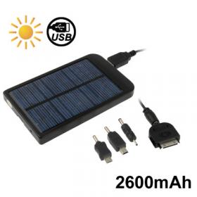 แบตสำรอง 2600 MAH  ใช้พลังงานแสงอาทิตย์  ส่งฟรี