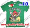 เสื้อคอกลม ผ้า Cotton Angry Birds สีเขียว กรุ๊ปใหญ่ แองกรี้เบิร์ด แองกี้เบิร์ด แองกรีย์เบิร์ด แองกรี้เบิด แองกี้เบิด แองกรีย์เบิด เสื้อยืด เสื้อแขนสั้น เสื้อเด็ก เสื้อผ้าเด็ก รหัส rndagb094_10