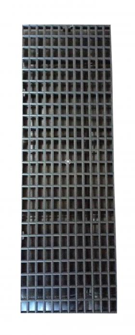 Plastic Swimming Pool Overflow Grating ตะแกรงพลาสติกPP ทางเดินระบายน้ำ น้ำหนักเบา รับแรงคนเดิน เกรตติ้ง 30x100 Black Color.