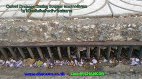 Curbed Drainage Grating Scupper ตะแกรงดักขยะฝุ่นผงคันหินใบไม้ด้านข้างริมฟุตบาท ขนาด 15 x 50 cm.