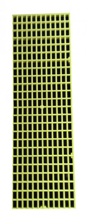 Plastic Swimming Pool Overflow Grating แผ่นปูพื้นตะแกรงทางเดินระบายน้ำ พลาสติกคุณภาพสูงชนิดเหนียวแข็งแรงพิเศษ PP 30x100 cm Yellow color