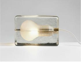 โคมไฟทรงบล็อค Block lamp white cord