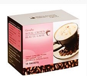 กาแฟกิฟฟารีน รอยัลคราวน์ บิวตี้–แคฟเฟ่ กาแฟปรุงสำเร็จรูป ผสมคอลลาเจน Royal Crown Beaute-Caffe Giffarine