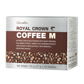 กิฟฟารีน กาแฟรอยัลคราวน์ คอฟฟี่ เอ็ม ขนาด 10 ซอง Royal Crown COFFEE-M Giffarine