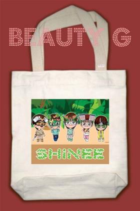 BB012 ถุงผ้า Fanclub Shinee ขนาด13.5x14.5