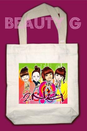 BB015 ถุงผ้า Fanclub 2ne1 ขนาด13.5x14.5