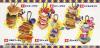 Re-Ment Disney sets cath the food Keychains