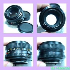 (SOLD)ขายเลนส์มือหมุน Minolta MD 50mm f1.7 Lens SLR Lens