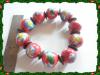 สร้อยข้อมือลูกปัดแฮนด์เมด redball