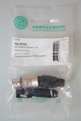 หัวนิวทริค 3 พิน  Neutrik XLR Connector (Male,Female) NC3MXX/NC3FXX ราคาตัวละ 120 บาท