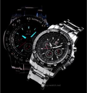 ขายนาฬิกาข้อมือผู้ชาย SHARK Watch SAW Shark Black สายแสตนเลส 