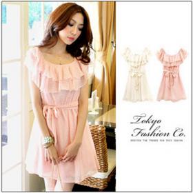 *พร้อมส่ง* ชุดเดรสสีชมพูโอลด์โรส  แต่งระบายน่ารักมากๆ  (dressuphouse รหัส 362)