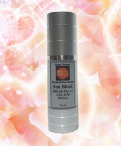 SunBlock SPF 60 PA+++สูตรกันน้ำ Physical Sun Screen