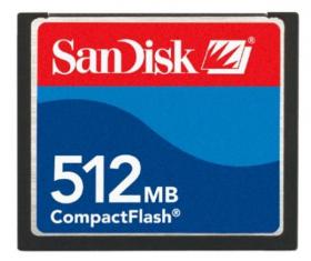 SANDISK - Compact flash card 512MB