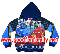 เสื้อกันหนาวเด็ก Cars Lightning McQueen jacket คาร์ส ไลท์นิ่ง แม็คควีน ผ้ามัน ฮู้ด สีน้ำเงิน แจ็กเก็ต แจกเกต เสื้อผ้าเด็ก hood เสื้อแขนยาว รหัส jckcar102