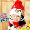 หมวกเด็กเล็ก ขนฟูกันหนาว WINNIE (สีแดง). -