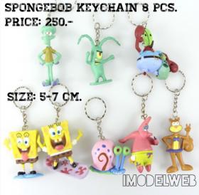 SB17K SpongBob พวงกุญแจสป๊องบ๊อบ ชุด 8 ตัว