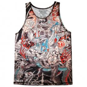 ขาย CHAQUETERO  Chaquetero Martial Art Dragon Master เสื้อกล้ามชาย Tattoo Style เสื้อกล้ามกีฬา Skateboarding Scooters Water Sports