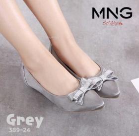 DF092-389-24 - รองเท้าคัชชูหัวแหลม หน้าโบว์