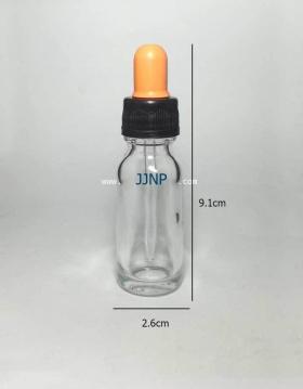 ขวด15 cc ยาย้อม ใส ชุดหยด ขวดแก้วใสขนาด15cc พร้อมชุดหยดหลอดแก้ว