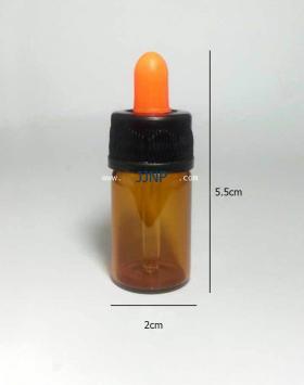 ขวด5CCสีชาพร้อมชุดหยด ขวดแก้วสีชาขนาด5cc พร้อมชุดหยดหลอดแก้ว